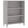 Credenza Grigio Sonoma 69,5x32,5x180 cm Legno Multistrato