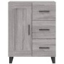 Credenza Grigio Sonoma 69,5x34x180 cm in Legno Multistrato