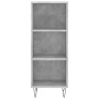 Credenza Grigio Cemento 34,5x32,5x180 cm in Legno Multistrato