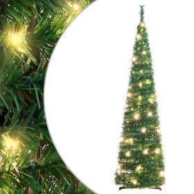 Albero di Natale Artificiale Pop-up con 50 LED Verde 120 cm