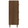 Credenza Rovere Marrone 34,5x34x90 cm in Legno Multistrato