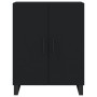 Credenza Nera 69,5x34x90 cm in Legno Multistrato