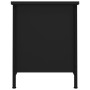 Mobile Porta TV con Ante Nero 60x35x45 cm in Legno Multistrato