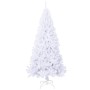 Albero di Natale Artificiale con Rami Spessi Bianco 240 cm PVC