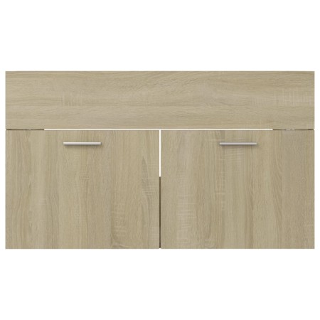 Mobile Sottolavabo Rovere Sonoma 80x38,5x46cm Legno Multistrato