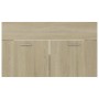 Mobile Sottolavabo Rovere Sonoma 80x38,5x46cm Legno Multistrato