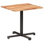 Tavolino da Bistrot Bordi Spigoli Vivi 80x80x75 cm Legno Acacia