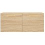 Mobile a Parete Rovere Sonoma 80x36,5x35 cm Legno Multistrato