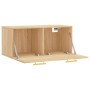 Mobile a Parete Rovere Sonoma 80x36,5x35 cm Legno Multistrato