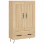 Credenza Rovere Sonoma 69,5x31x115 cm in Legno Multistrato