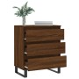 Credenza Rovere Marrone 60x35x70 cm in Legno Multistrato