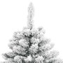 Albero Natale Artificiale Incernierato con Neve Fioccata 120 cm