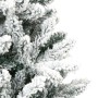 Albero Natale Artificiale Incernierato con Neve Fioccata 120 cm