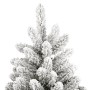 Albero Natale Artificiale Incernierato con Neve Fioccata 180 cm