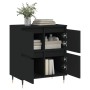 Credenza Nero 60x35x70 cm in Legno Multistrato