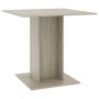 Tavolo da Pranzo Rovere Sonoma 80x80x75cm in Legno Multistrato