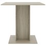 Tavolo da Pranzo Rovere Sonoma 80x80x75cm in Legno Multistrato