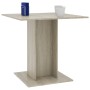 Tavolo da Pranzo Rovere Sonoma 80x80x75cm in Legno Multistrato