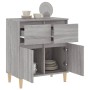 Credenza Grigio Sonoma 60x35x70 cm in Legno Multistrato