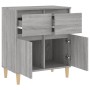 Credenza Grigio Sonoma 60x35x70 cm in Legno Multistrato