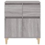 Credenza Grigio Sonoma 60x35x70 cm in Legno Multistrato