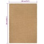 Tappeto Rettangolare Naturale 180x250 cm in Juta