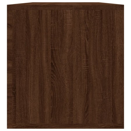 Contenitore Vinili Rovere Marrone 71x34x36 cm Legno Multistrato