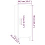 Credenza Grigio Sonoma 34,5x34x90 cm in Legno Multistrato