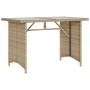 Set Divano da Giardino 6 pz con Cuscini Beige in Polyrattan