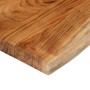 Piano Tavolo 120x40x3,8 cm Rettangolare Legno Acacia Bordi Vivi