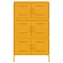 Credenza Giallo Senape 68x39x113 cm in Acciaio