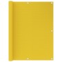 Schermo Frangivista per Balcone Giallo 120x600 cm in HDPE