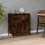 Credenza Rovere Fumo 60x35x70 cm in Legno Multistrato