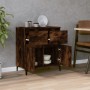 Credenza Rovere Fumo 60x35x70 cm in Legno Multistrato