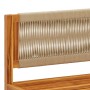 Set Divani da Giardino 4pz con Cuscini Legno Massello di Acacia