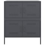 Credenza Antracite 68x39x79 cm in Acciaio