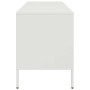 Mobile TV Bianco 100,5x39x50,5 cm in Acciaio Laminato a Freddo