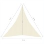 Vela Parasole 160 g/m² Crema 3x4x4 m in HDPE
