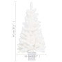 Albero di Natale Artificiale con Aghi Realistici Bianco 90 cm