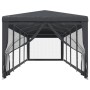 Tenda per Feste con 10 Pareti in Rete Antracite 3x12 m in HDPE