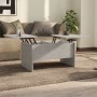 Tavolino Salotto Grigio Cemento 80x50x42,5 cm Legno Multistrato