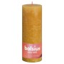 Bolsius Candele Rustiche Colonna Shine 4 pz 190x68 mm Giallo Favo