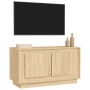 Mobile Porta TV Rovere Sonoma 80x35x45 cm in Legno Multistrato