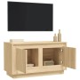 Mobile Porta TV Rovere Sonoma 80x35x45 cm in Legno Multistrato