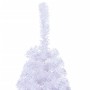 Albero di Natale Artificiale Metà con Supporto Bianco 150cm PVC