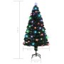 Albero di Natale Preilluminato con Supporto 150 cm Fibra Ottica