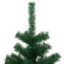 Albero di Natale Preilluminato con Vaso Verde 150 cm in PVC