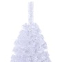 Albero di Natale Artificiale con Rami Spessi Bianco 150 cm PVC