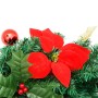 Ghirlanda Natalizia con Luci a LED 2,7 m in PVC Verde