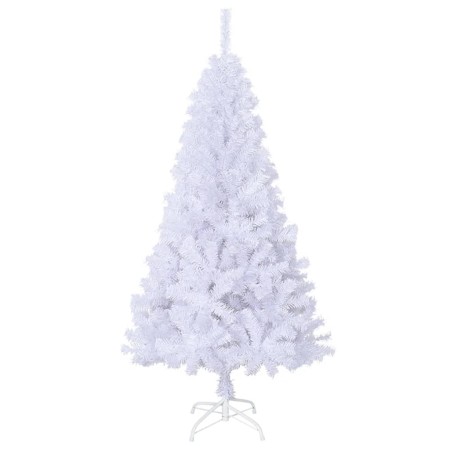 Albero di Natale Artificiale con Rami Spessi Bianco 120 cm PVC